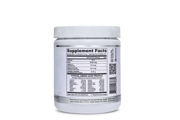 ADVANCED HYDROLYZED COLLAGEN PEPTIDE WITH HA, VITAMIN C, & BIOTIN.